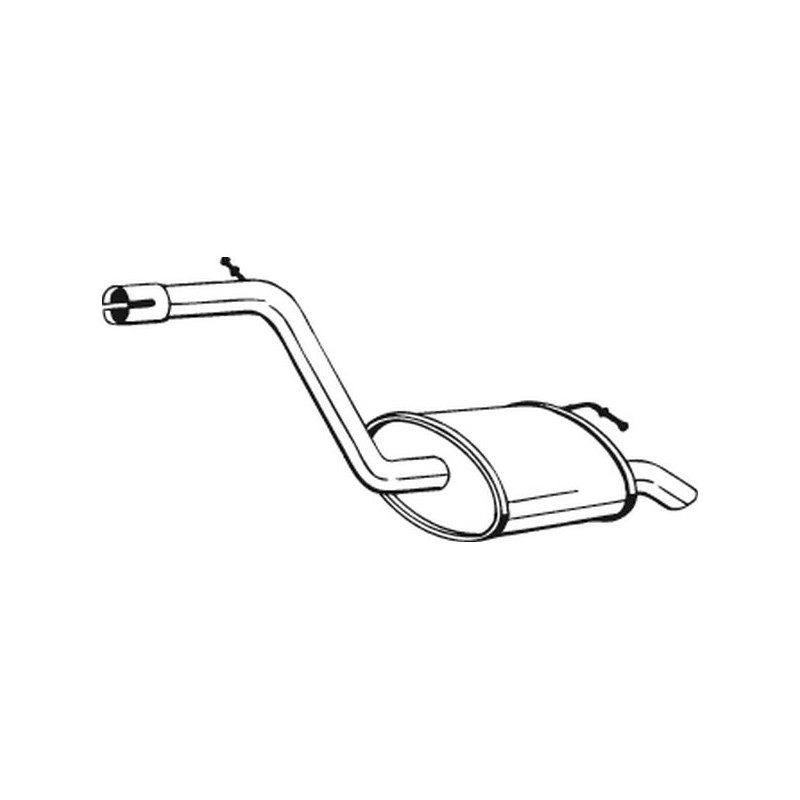 Koncový tlmič výfuku BOSAL 154-185