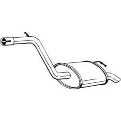 Koncový tlmič výfuku BOSAL 154-187