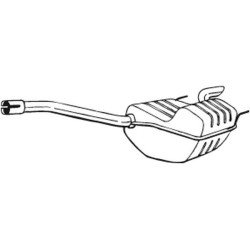 Koncový tlmič výfuku BOSAL 175-349