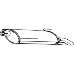 Koncový tlmič výfuku BOSAL 185-309