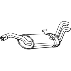 Koncový tlmič výfuku BOSAL 190-297