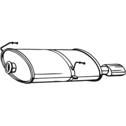 Koncový tlmič výfuku BOSAL 190-619