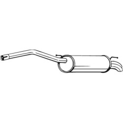 Koncový tlmič výfuku BOSAL 233-087
