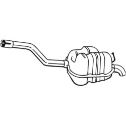 Koncový tlmič výfuku BOSAL 233-161