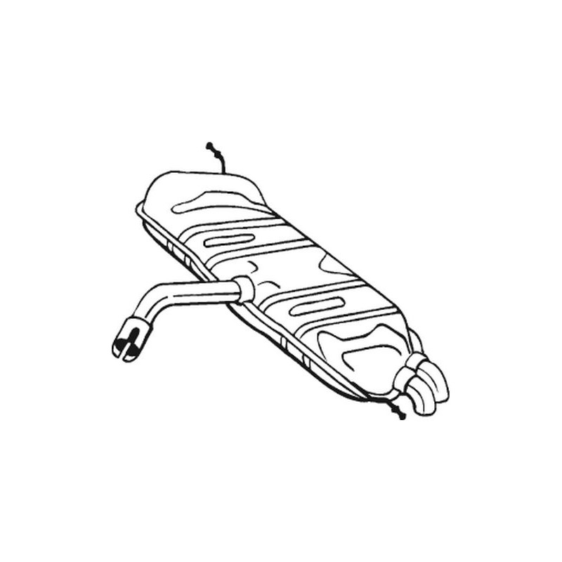 Koncový tlmič výfuku BOSAL 233-461