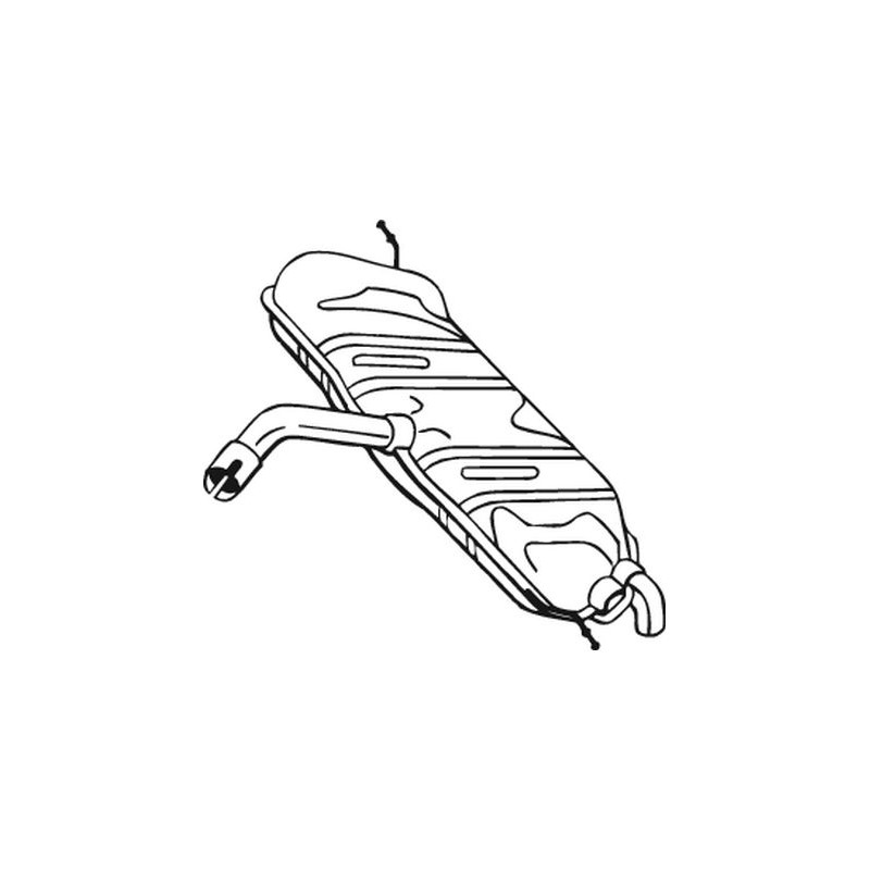 Koncový tlmič výfuku BOSAL 233-581