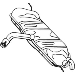 Koncový tlmič výfuku BOSAL 233-807