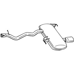Koncový tlmič výfuku BOSAL 278-673