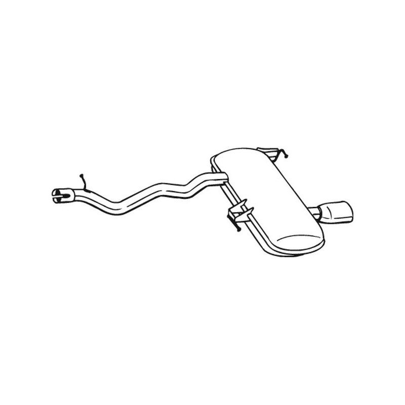Koncový tlmič výfuku BOSAL 278-673