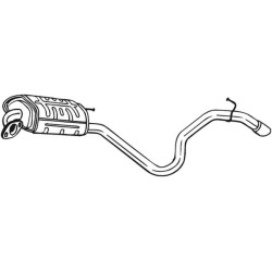Koncový tlmič výfuku BOSAL 280-147