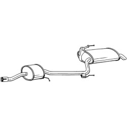 Koncový tlmič výfuku BOSAL 285-359