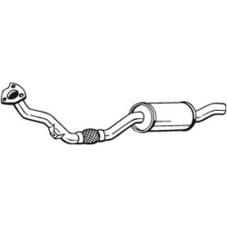 Predný tlmič výfuku BOSAL 233-073