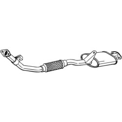 Predný tlmič výfuku BOSAL 278-831