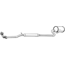 Predný tlmič výfuku BOSAL 292-023