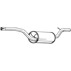 Stredný tlmič výfuku BOSAL 154-513