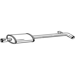 Stredný tlmič výfuku BOSAL 200-019