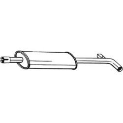 Stredný tlmič výfuku BOSAL 200-021