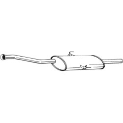 Stredný tlmič výfuku BOSAL 200-163