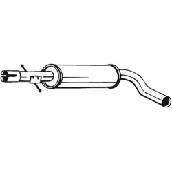 Stredný tlmič výfuku BOSAL 220-663