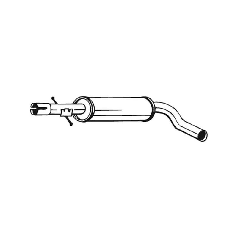 Stredný tlmič výfuku BOSAL 220-663