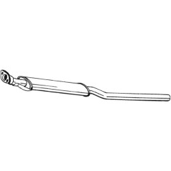 Stredný tlmič výfuku BOSAL 228-217