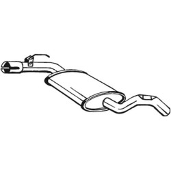 Stredný tlmič výfuku BOSAL 233-561