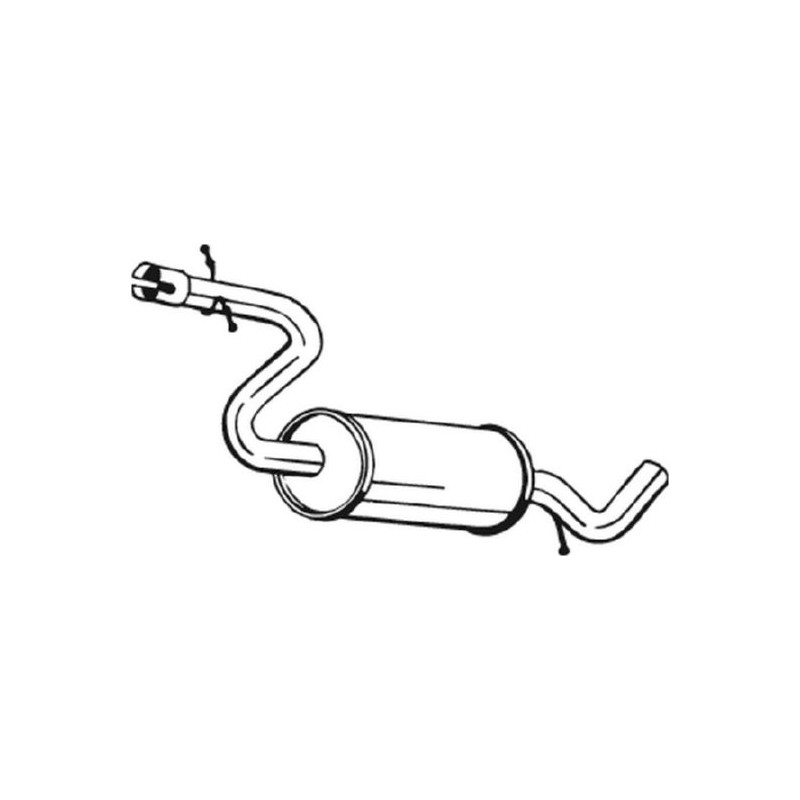 Stredný tlmič výfuku BOSAL 233-609