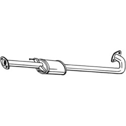Stredný tlmič výfuku BOSAL 278-671