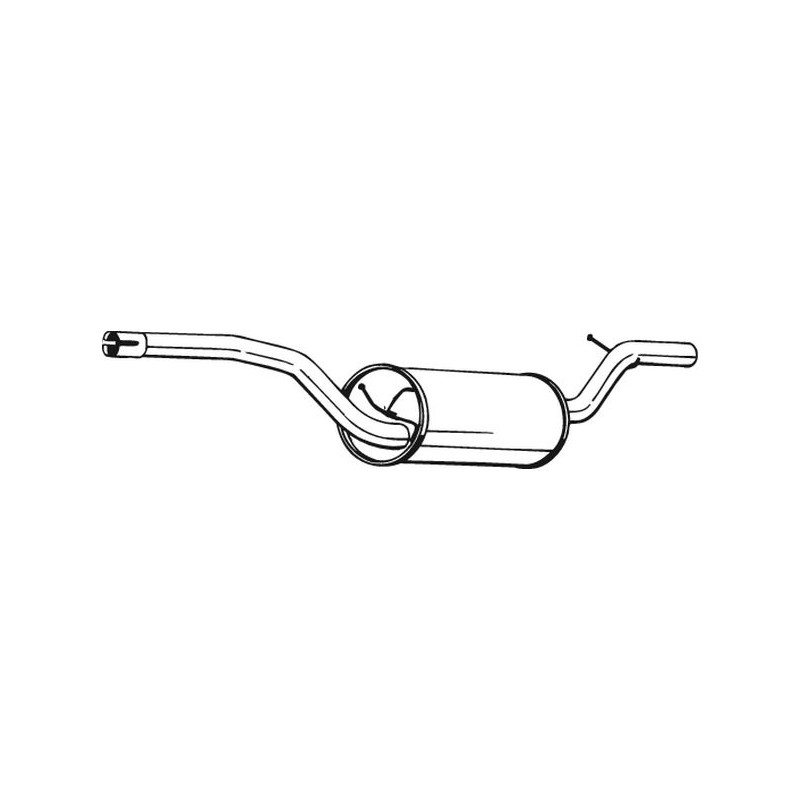 Stredný tlmič výfuku BOSAL 278-711