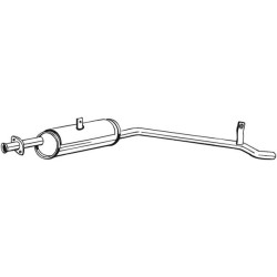 Stredný tlmič výfuku BOSAL 279-017