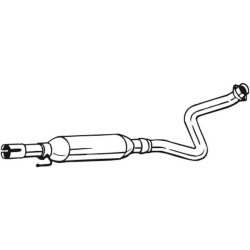 Stredný tlmič výfuku BOSAL 279-177
