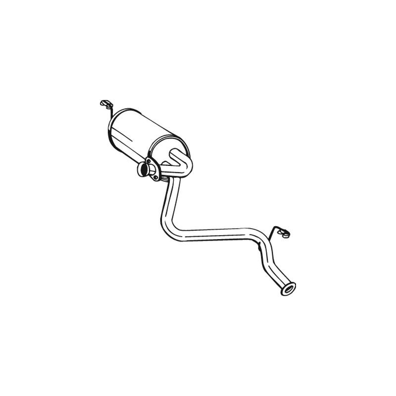Stredný tlmič výfuku BOSAL 279-723