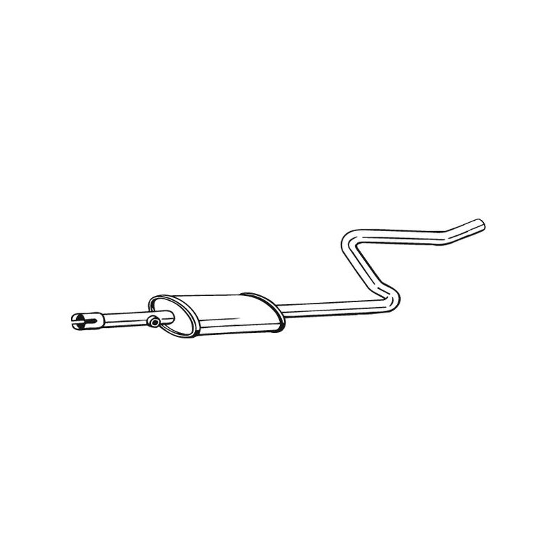 Stredný tlmič výfuku BOSAL 281-283