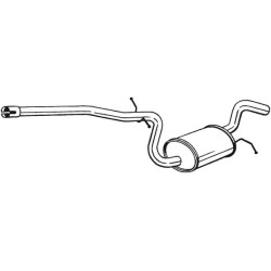 Stredný tlmič výfuku BOSAL 281-453