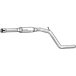 Stredný tlmič výfuku BOSAL 281-957