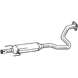 Stredný tlmič výfuku BOSAL 282-983