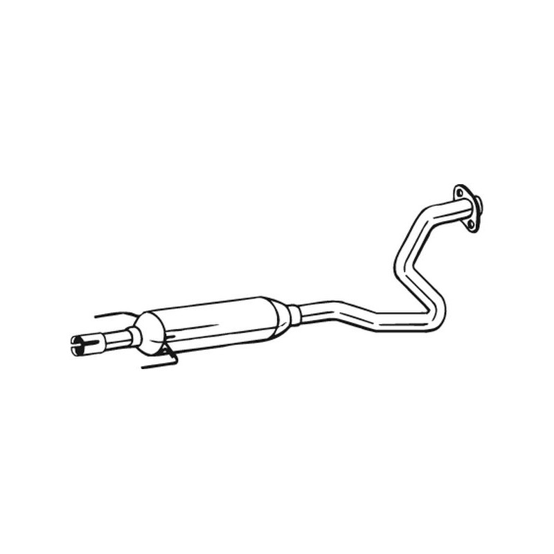 Stredný tlmič výfuku BOSAL 282-983