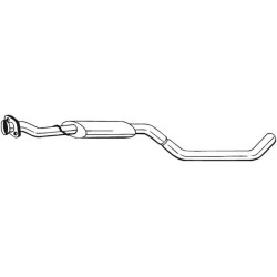 Stredný tlmič výfuku BOSAL 283-087