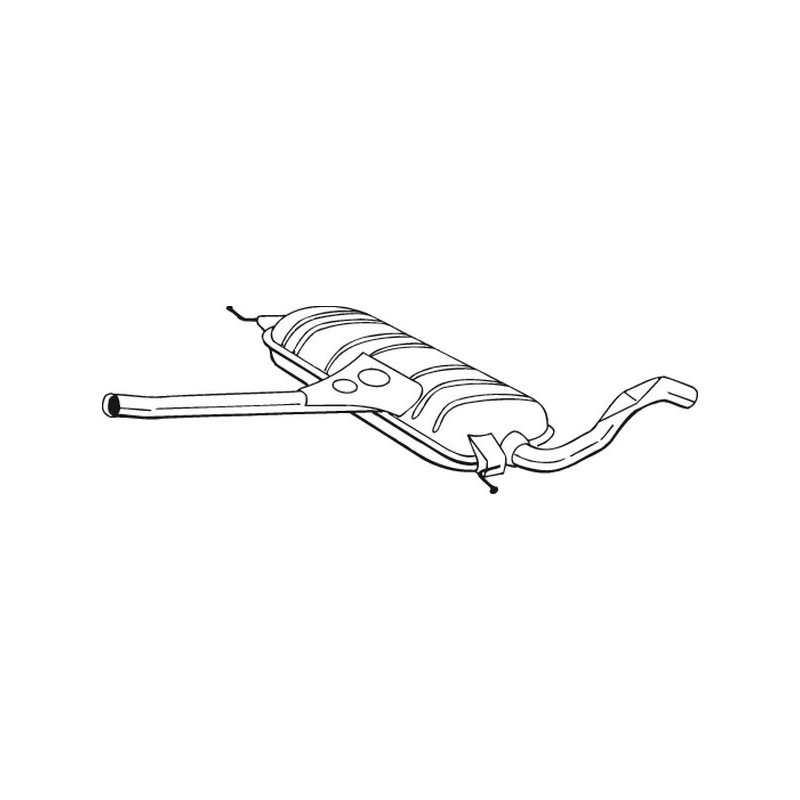 Stredný tlmič výfuku BOSAL 283-243