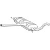 Stredný tlmič výfuku BOSAL 283-243