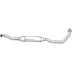 Stredný tlmič výfuku BOSAL 283-991