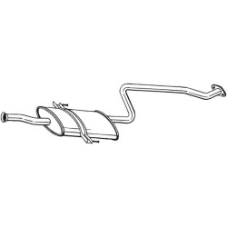 Stredný tlmič výfuku BOSAL 284-301