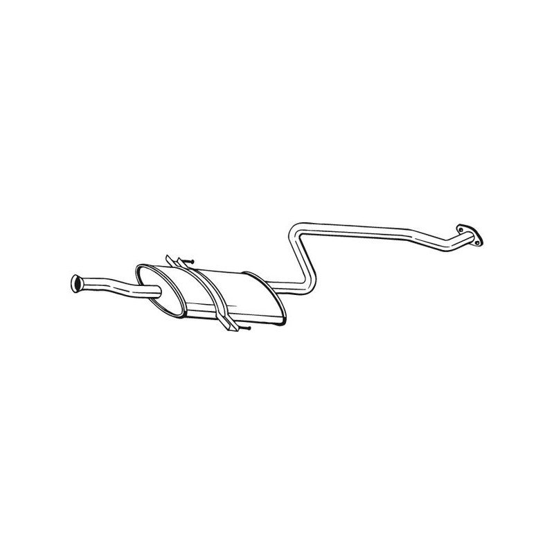 Stredný tlmič výfuku BOSAL 284-301