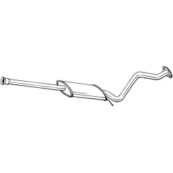 Stredný tlmič výfuku BOSAL 284-307
