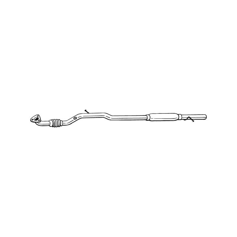 Stredný tlmič výfuku BOSAL 284-525