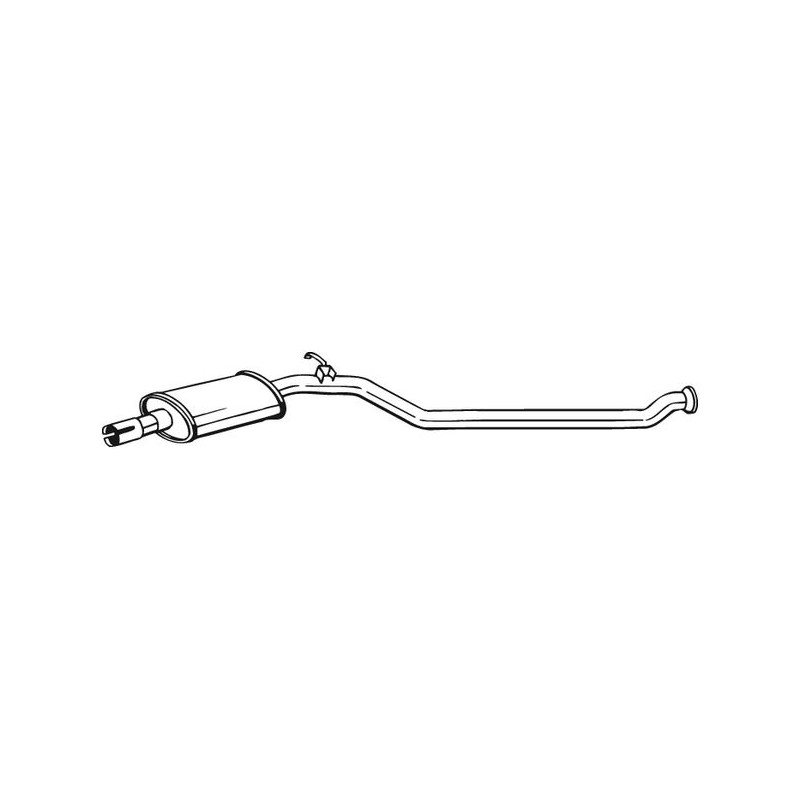Stredný tlmič výfuku BOSAL 284-621