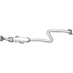 Stredný tlmič výfuku BOSAL 284-731