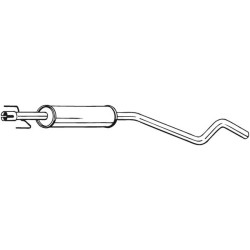 Stredný tlmič výfuku BOSAL 284-739