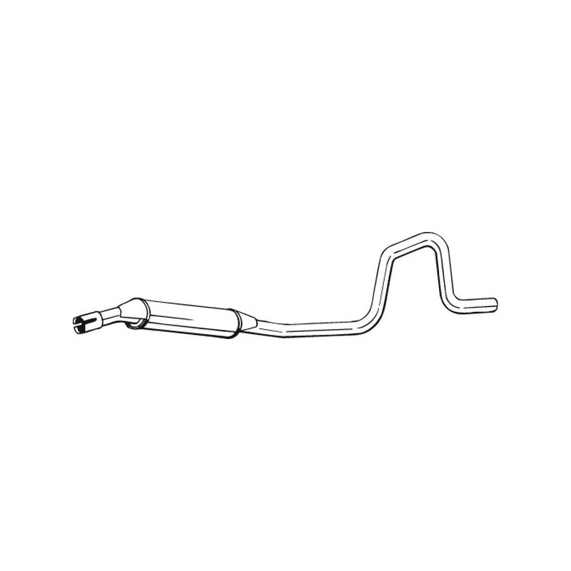 Stredný tlmič výfuku BOSAL 285-381