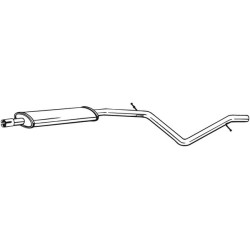 Stredný tlmič výfuku BOSAL 285-385